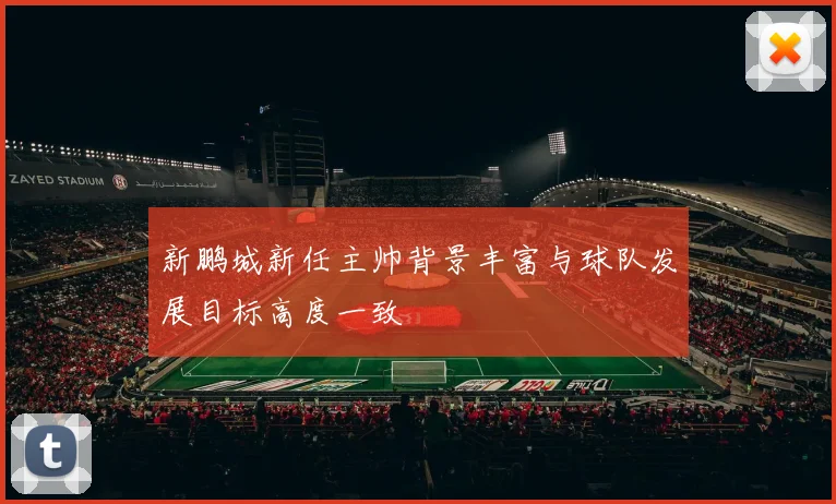 新鹏城新任主帅背景丰富与球队发展目标高度一致